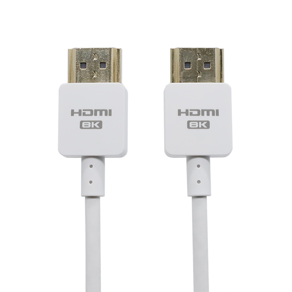 白色8K HDMI高清线